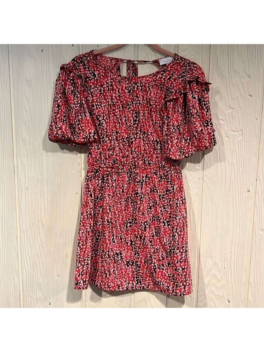 Topshop Petite Dress Size 4 Ties Neck Open Back NWT